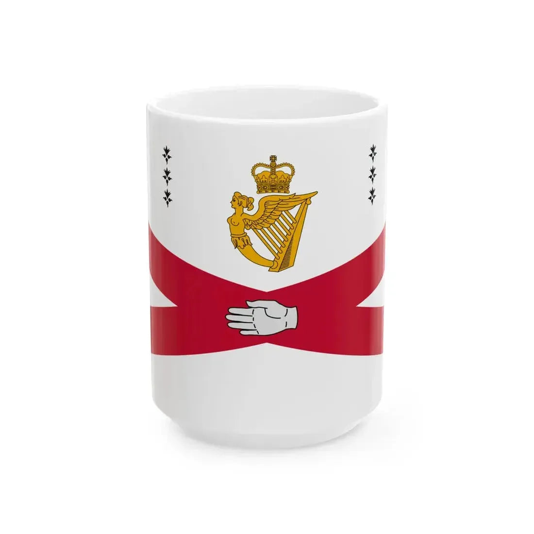 Flag of the Royal College of Surgeons in Ireland (Ireland) White Coffee Mug 15oz - Go Mug Yourself
