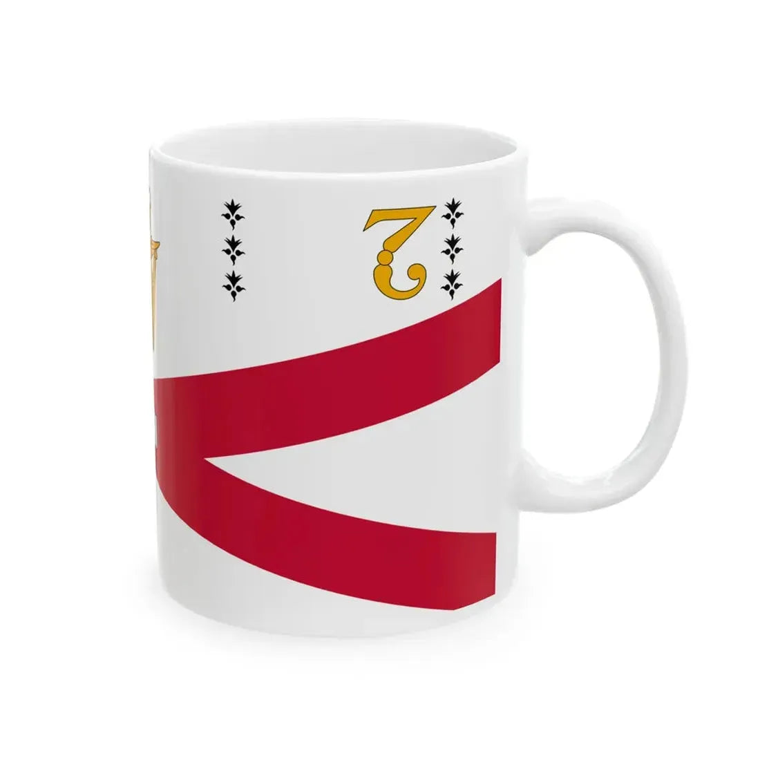 Flag of the Royal College of Surgeons in Ireland (Ireland) White Coffee Mug - Go Mug Yourself