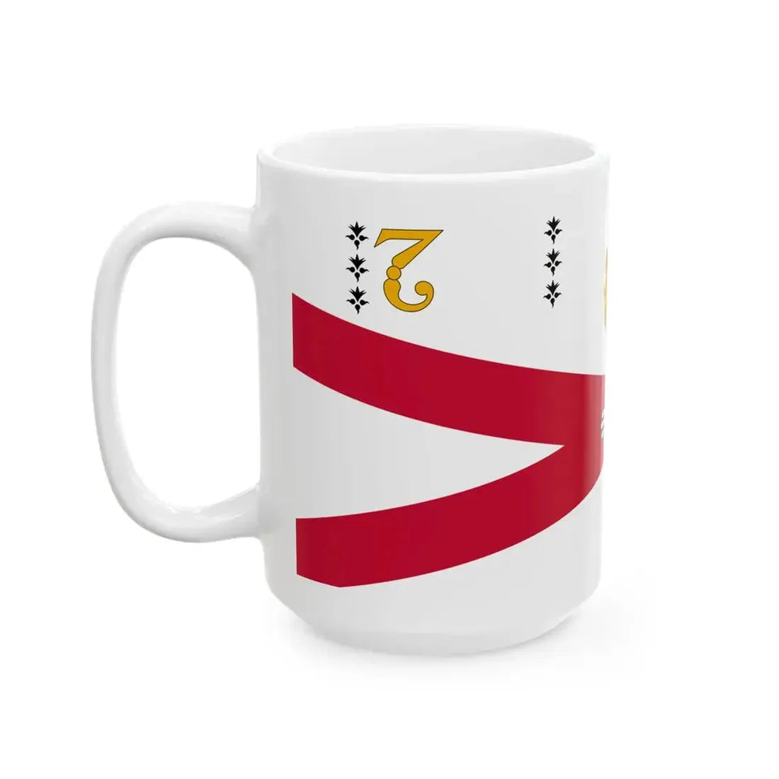 Flag of the Royal College of Surgeons in Ireland (Ireland) White Coffee Mug - Go Mug Yourself