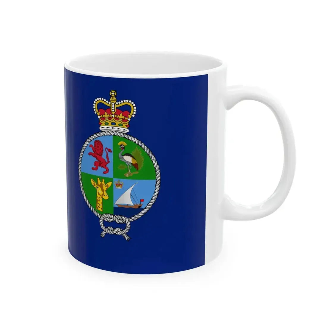 Flag of the Royal East African Navy (Kenya) White Coffee Mug - Go Mug Yourself