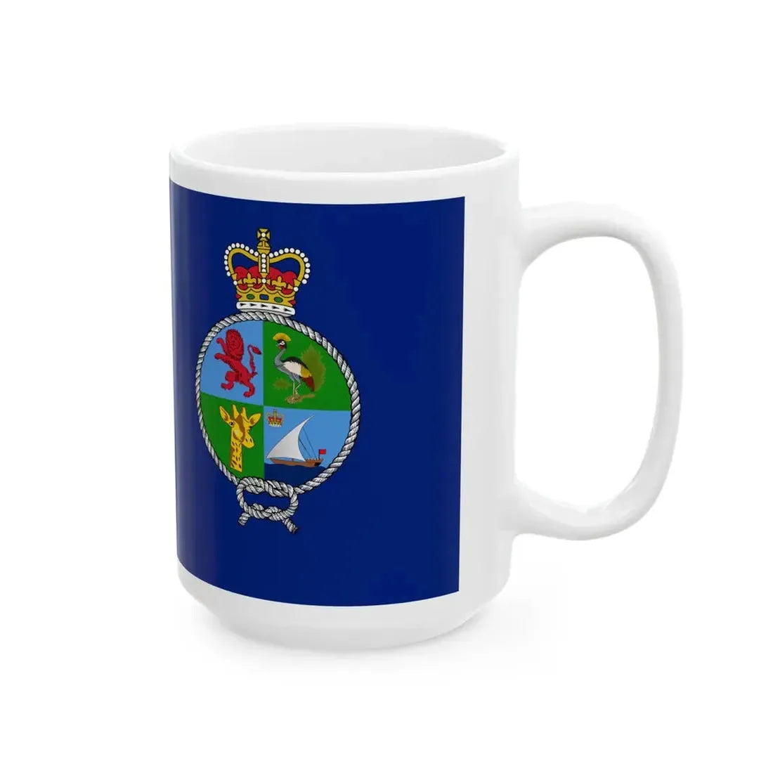 Flag of the Royal East African Navy (Kenya) White Coffee Mug - Go Mug Yourself