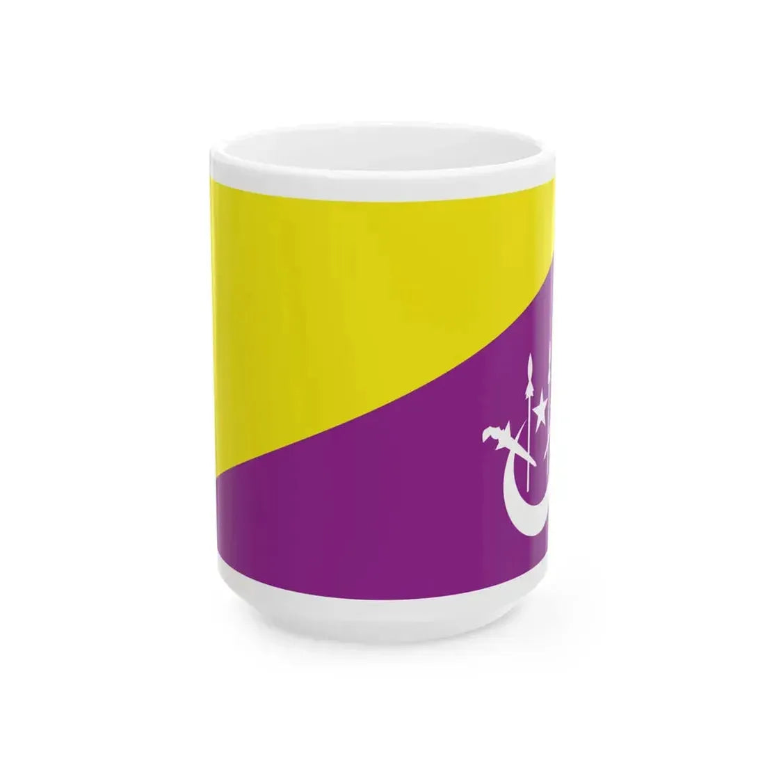 Flag of the Royal Family Members with Portfolio of Kelantan (Malaysia) White Coffee Mug 15oz - Go Mug Yourself
