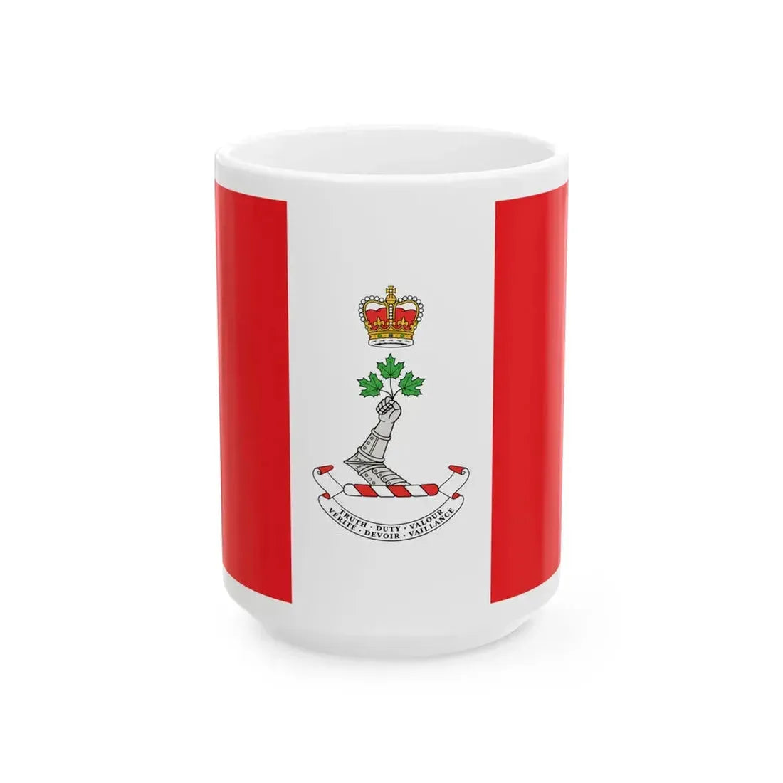 Flag of the Royal Military College of Canada (Canada) White Coffee Mug 15oz - Go Mug Yourself