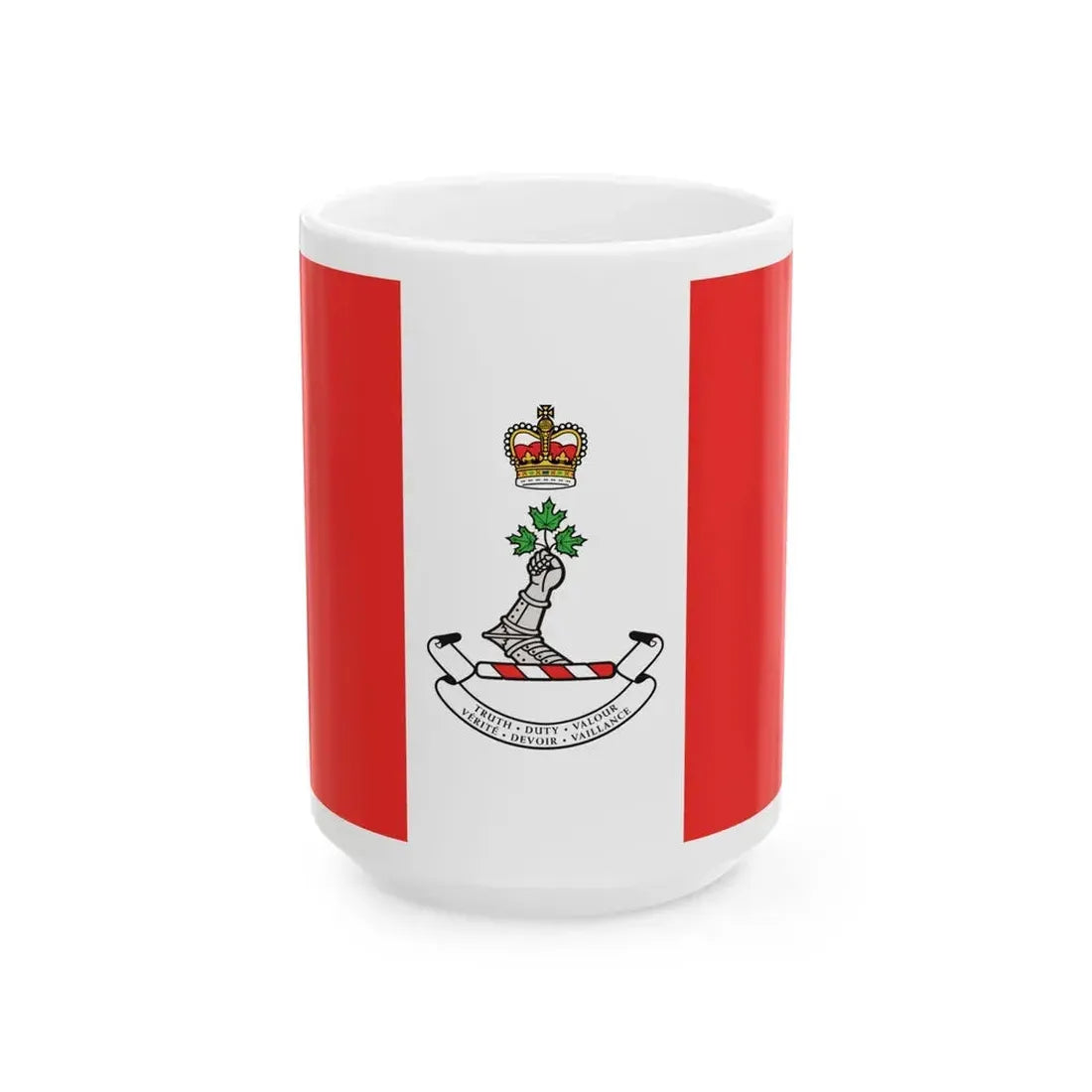Flag of the Royal Military College of Canada - White Coffee Mug 15oz - Go Mug Yourself