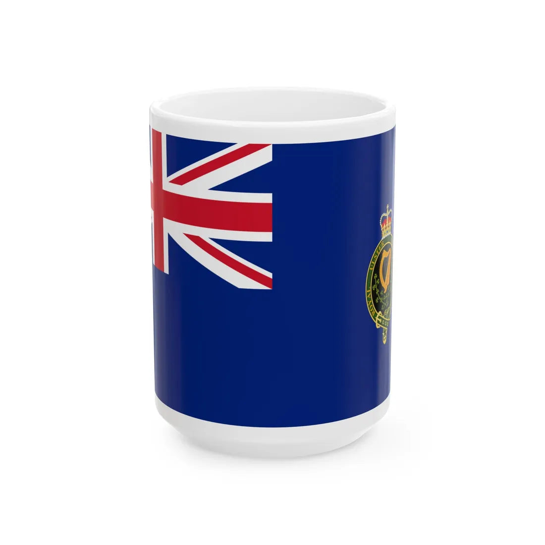 Flag of the Royal Ulster Constabulary (Ireland) White Coffee Mug 15oz - Go Mug Yourself
