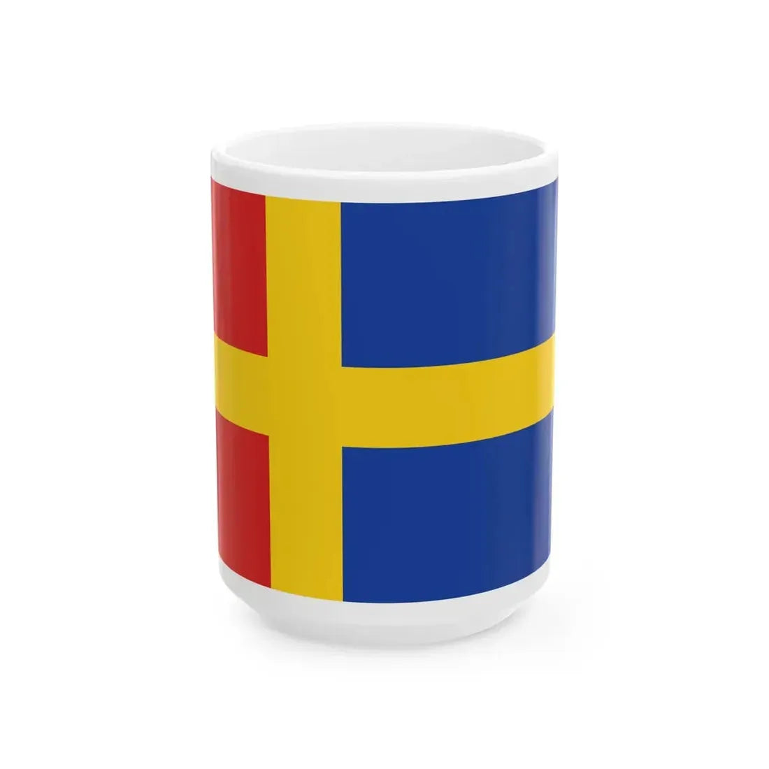 Flag of the Sami people Nordic (Finland) White Coffee Mug 15oz - Go Mug Yourself
