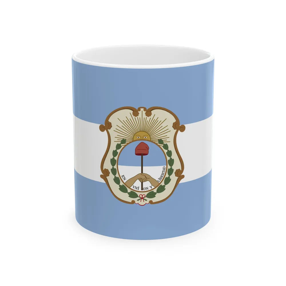 Flag of the San Juan Province (Argentina) White Coffee Mug 11oz - Go Mug Yourself