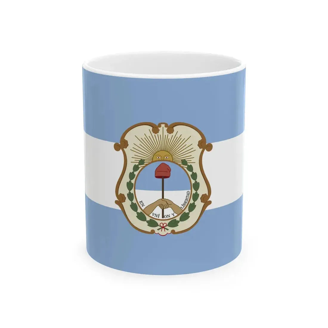 Flag of the San Juan Province (Argentina) White Coffee Mug 11oz - Go Mug Yourself