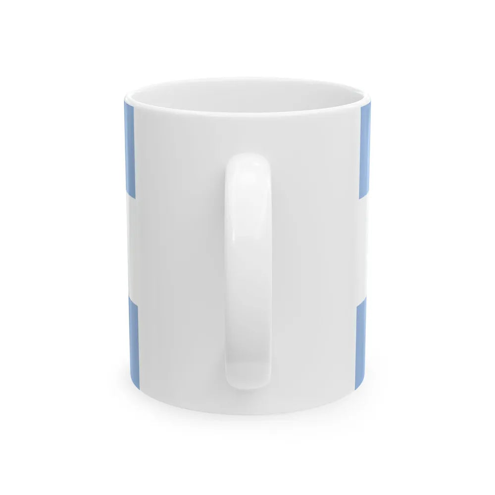 Flag of the San Juan Province reverse (Argentina) White Coffee Mug - Go Mug Yourself