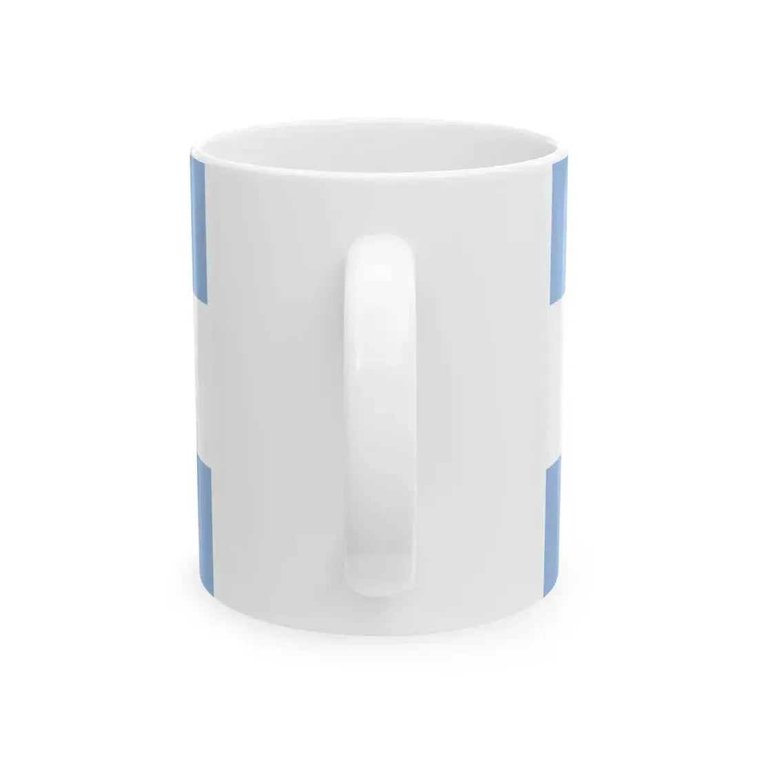 Flag of the San Juan Province reverse (Argentina) White Coffee Mug - Go Mug Yourself