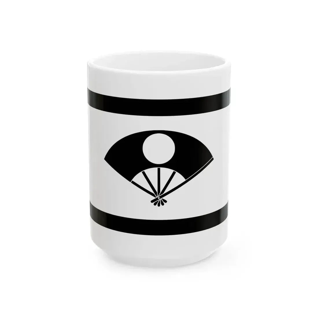 Flag of the Satake Lords of Akita in Dewa Province C (Japan) White Coffee Mug 15oz - Go Mug Yourself