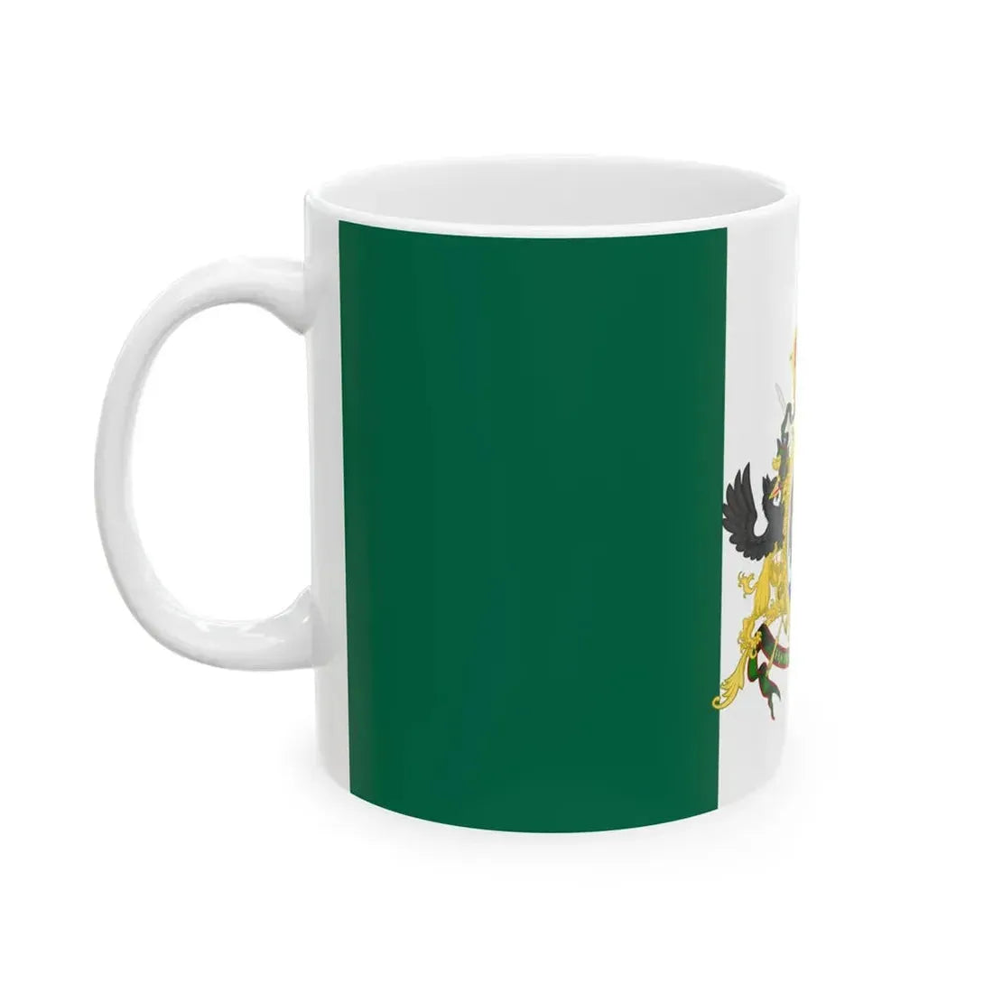 Flag of the Second Mexican Empire 1865-1867 (Mexico) White Coffee Mug - Go Mug Yourself