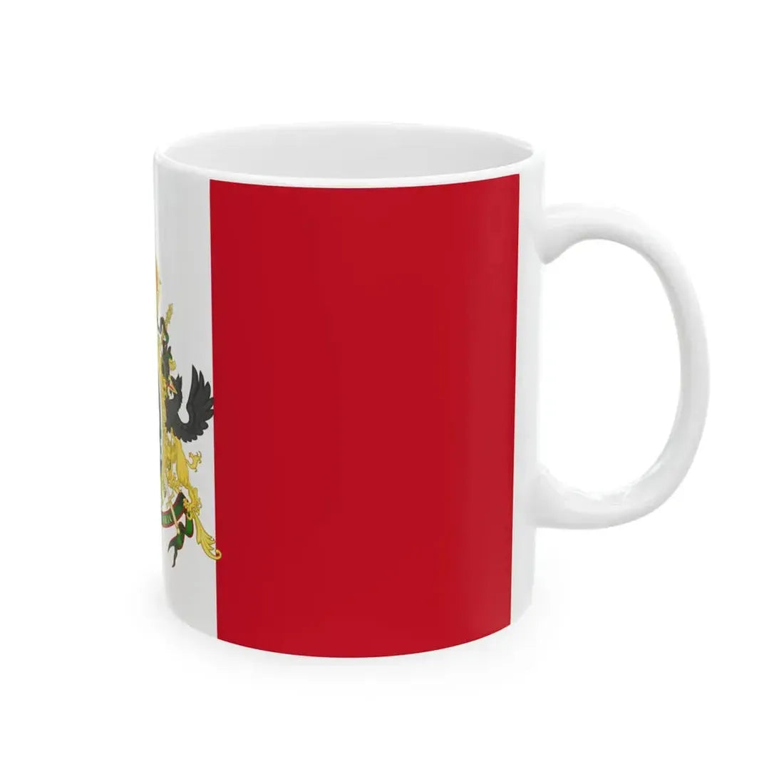 Flag of the Second Mexican Empire 1865-1867 (Mexico) White Coffee Mug - Go Mug Yourself