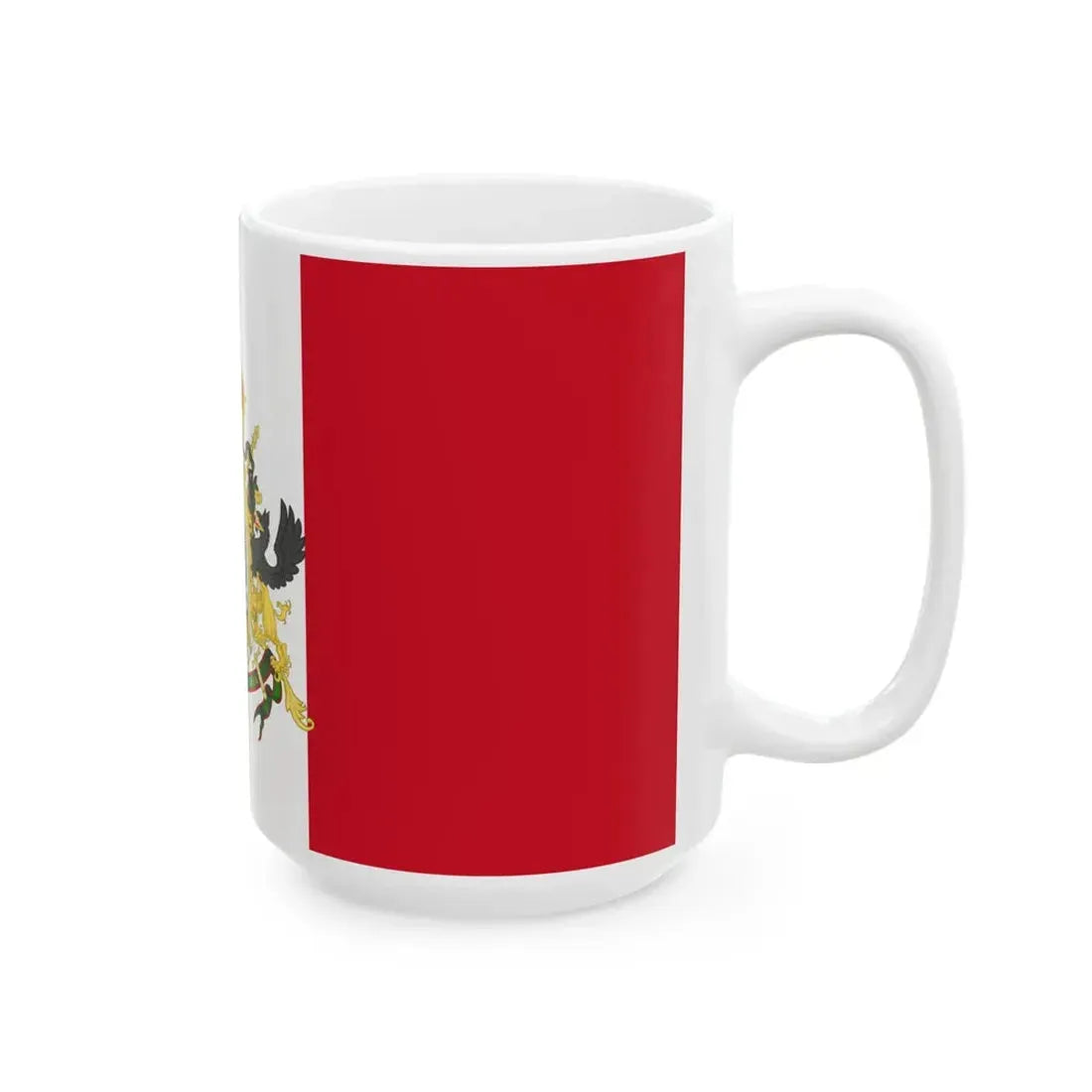Flag of the Second Mexican Empire 1865-1867 (Mexico) White Coffee Mug - Go Mug Yourself