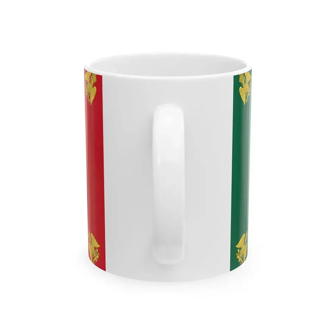 Flag of the Second Mexican Empire Imperial Banner (Mexico) White Coffee Mug - Go Mug Yourself