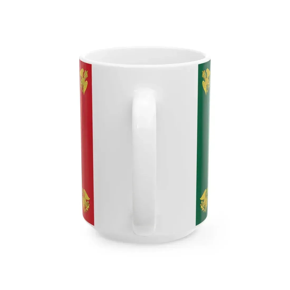 Flag of the Second Mexican Empire Imperial Banner (Mexico) White Coffee Mug - Go Mug Yourself