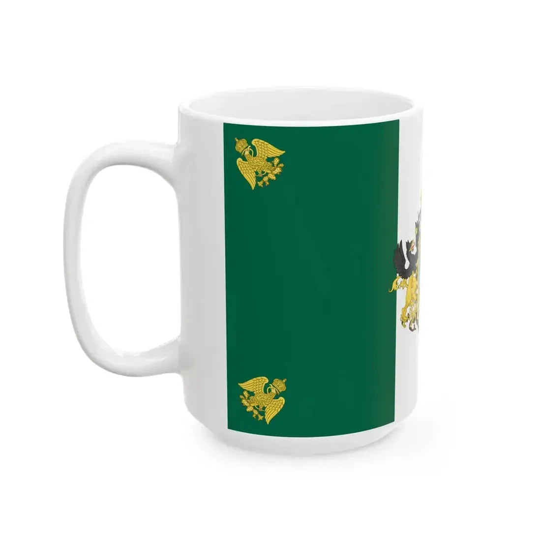 Flag of the Second Mexican Empire Imperial Banner (Mexico) White Coffee Mug - Go Mug Yourself