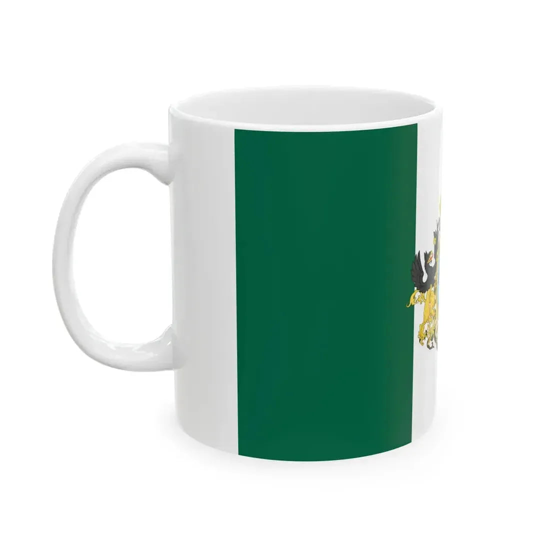 Flag of the Second Mexican Empire (Mexico) White Coffee Mug - Go Mug Yourself