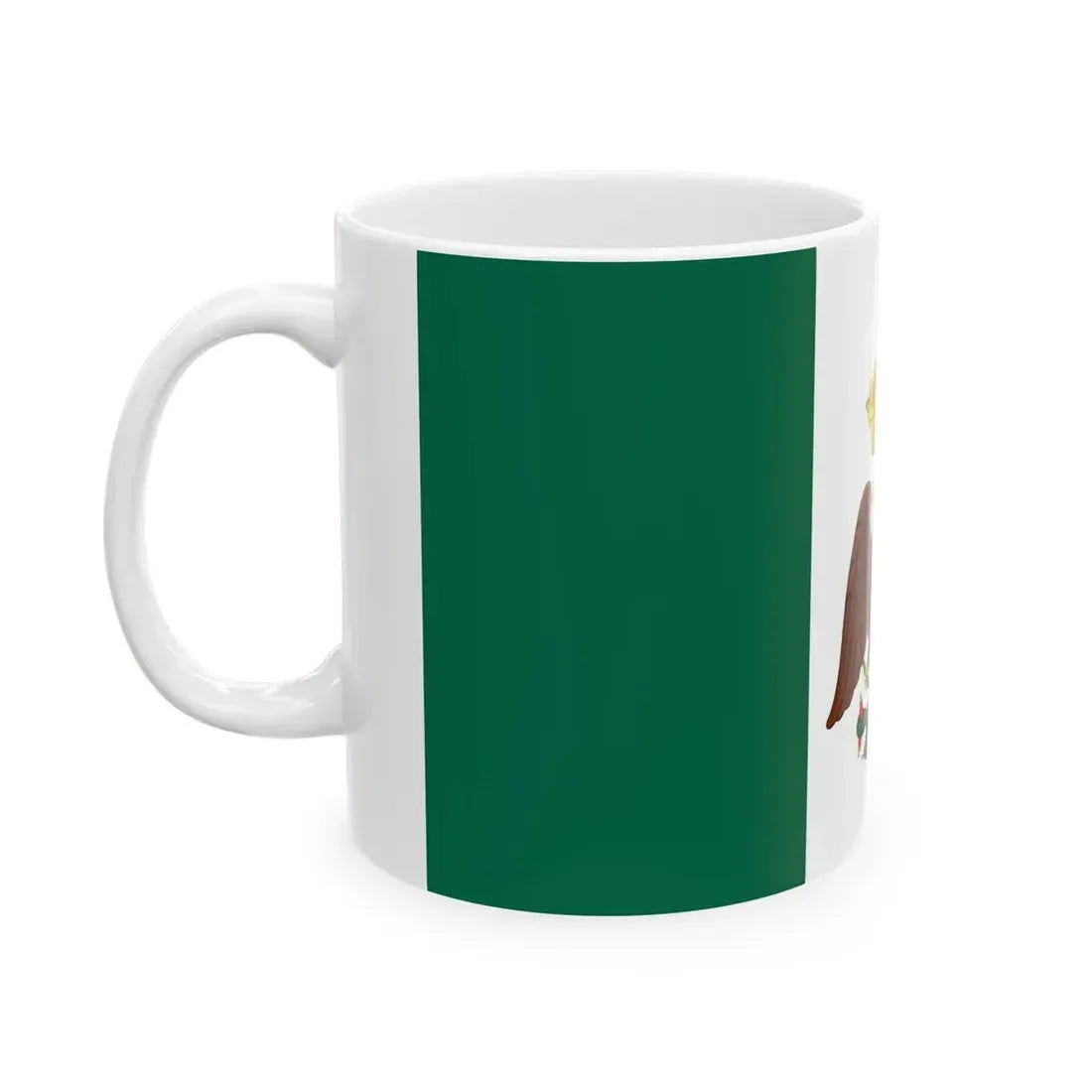 Flag of the Second Mexican Empire War Flag (Mexico) White Coffee Mug - Go Mug Yourself