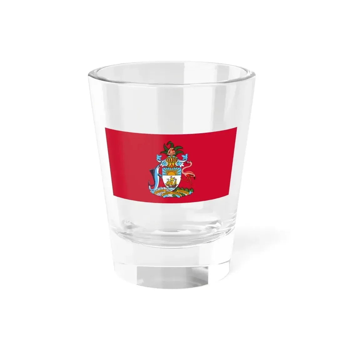 Flag of the Senate of the Bahamas (Bahamas) Shot Glass 1.5oz 1.5oz - Go Mug Yourself