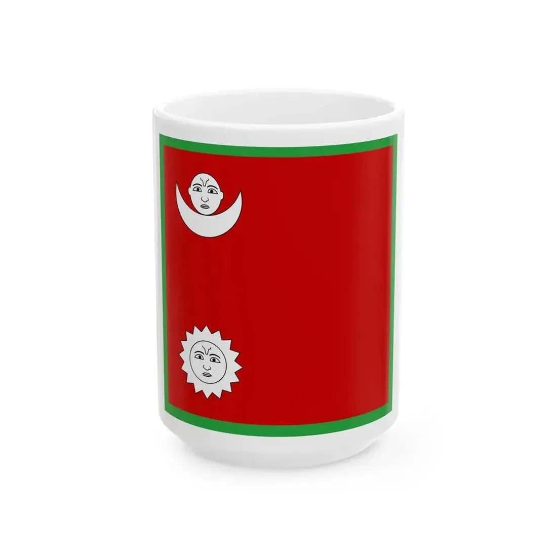 Flag of the Senior Commanding General of Nepal 1928 (Nepal) White Coffee Mug 15oz - Go Mug Yourself