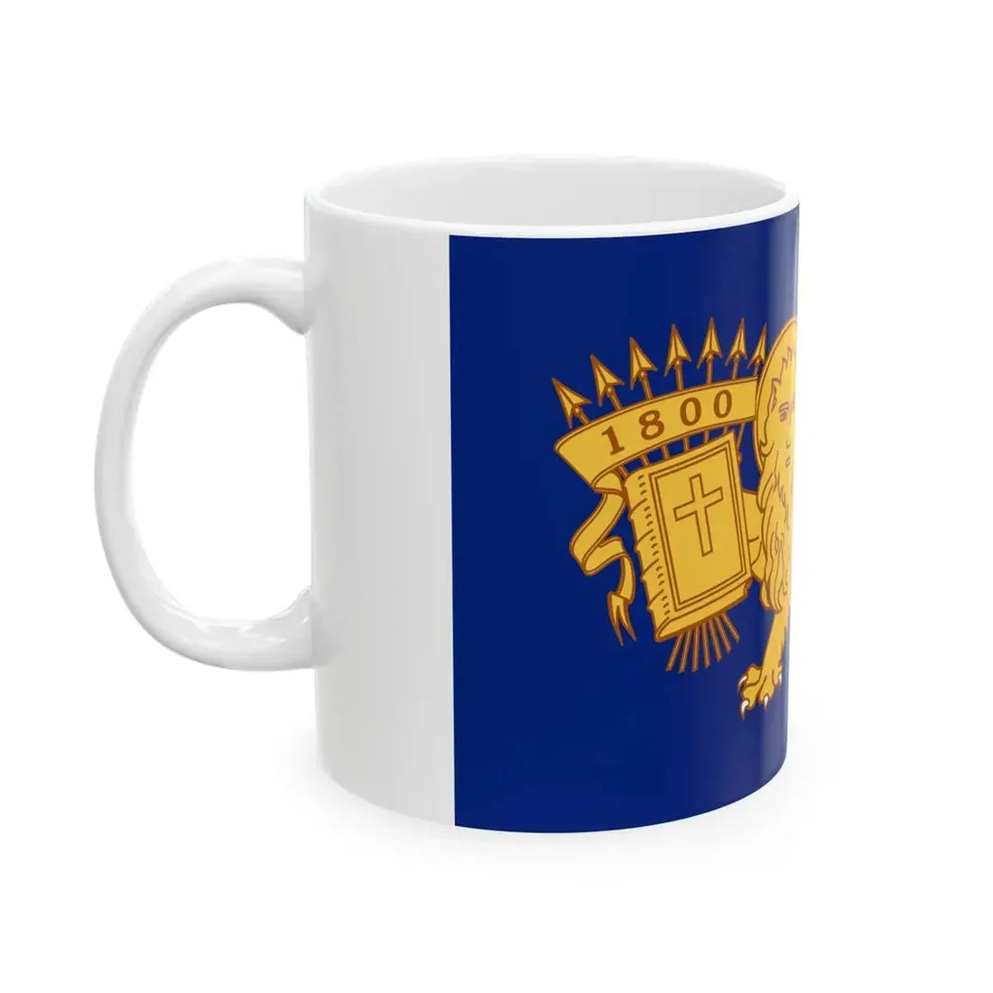Flag of the Septinsular Republic (Greece) White Coffee Mug - Go Mug Yourself