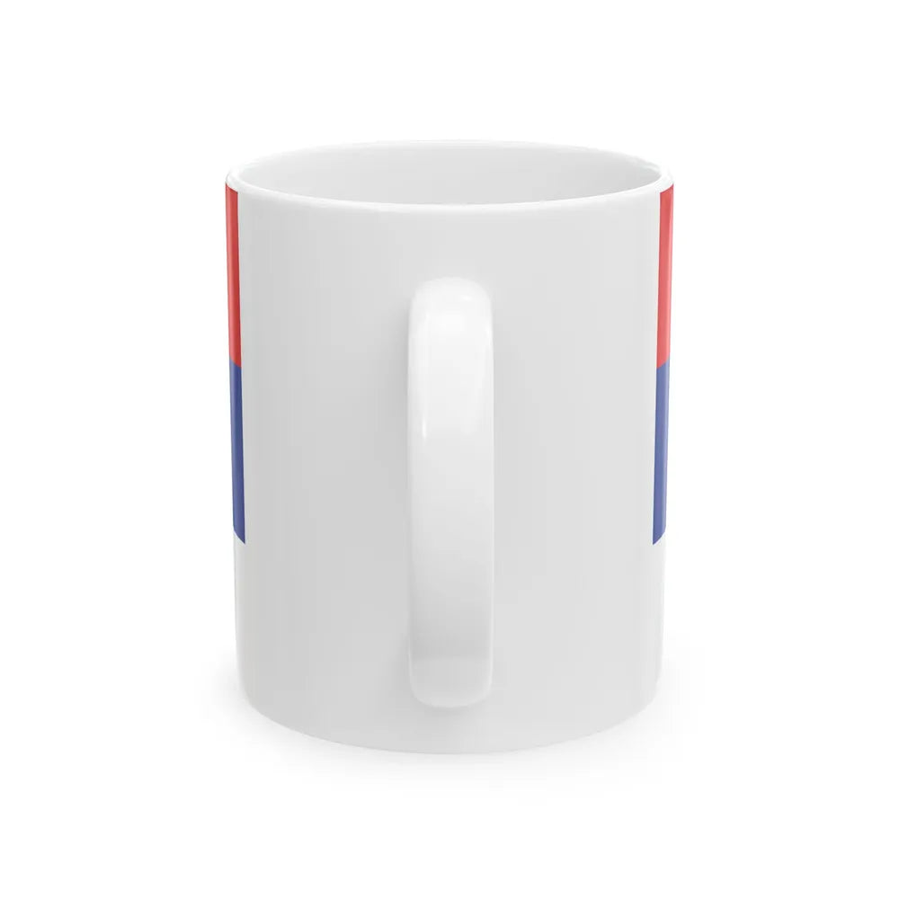 Flag of the Serb Democratic Party (Bosnia and Herzegovina) White Coffee Mug - Go Mug Yourself