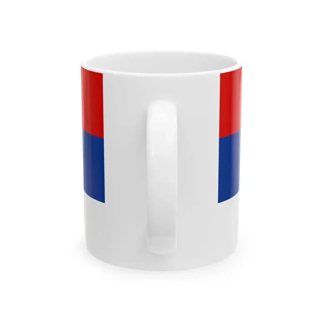 Flag of the Serbian Partisans (Montenegro) White Coffee Mug - Go Mug Yourself