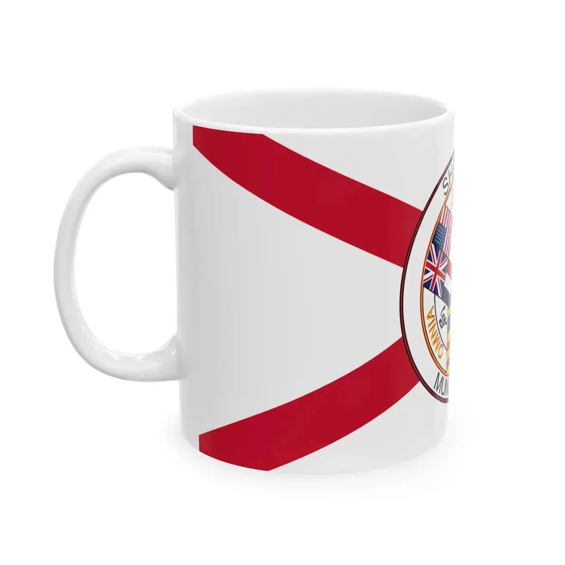 Flag of the Shanghai International Settlement (China) White Coffee Mug - Go Mug Yourself