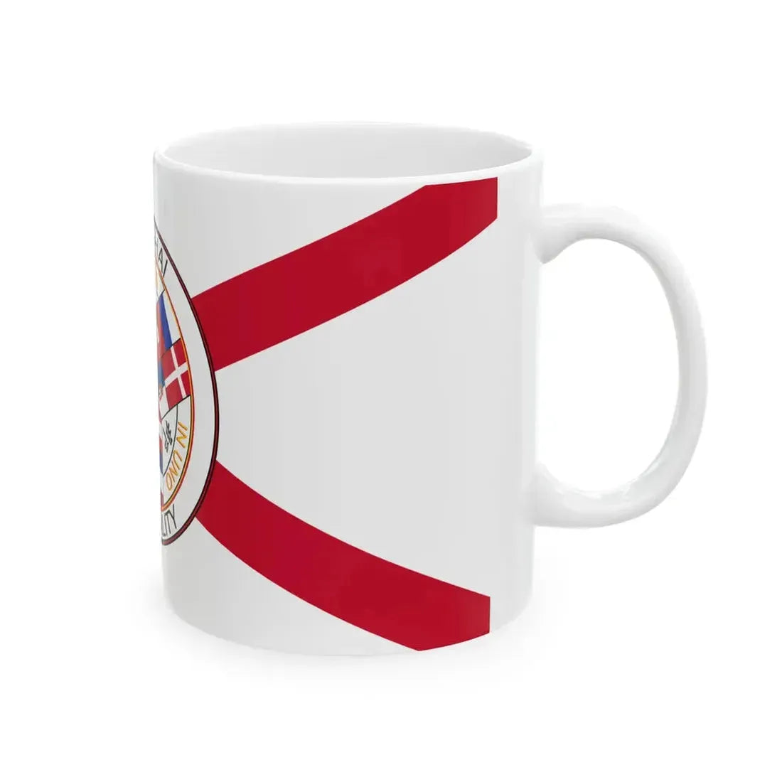 Flag of the Shanghai International Settlement pre-WWI (China) White Coffee Mug - Go Mug Yourself