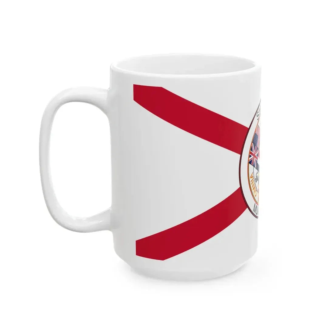 Flag of the Shanghai International Settlement pre-WWI (China) White Coffee Mug - Go Mug Yourself