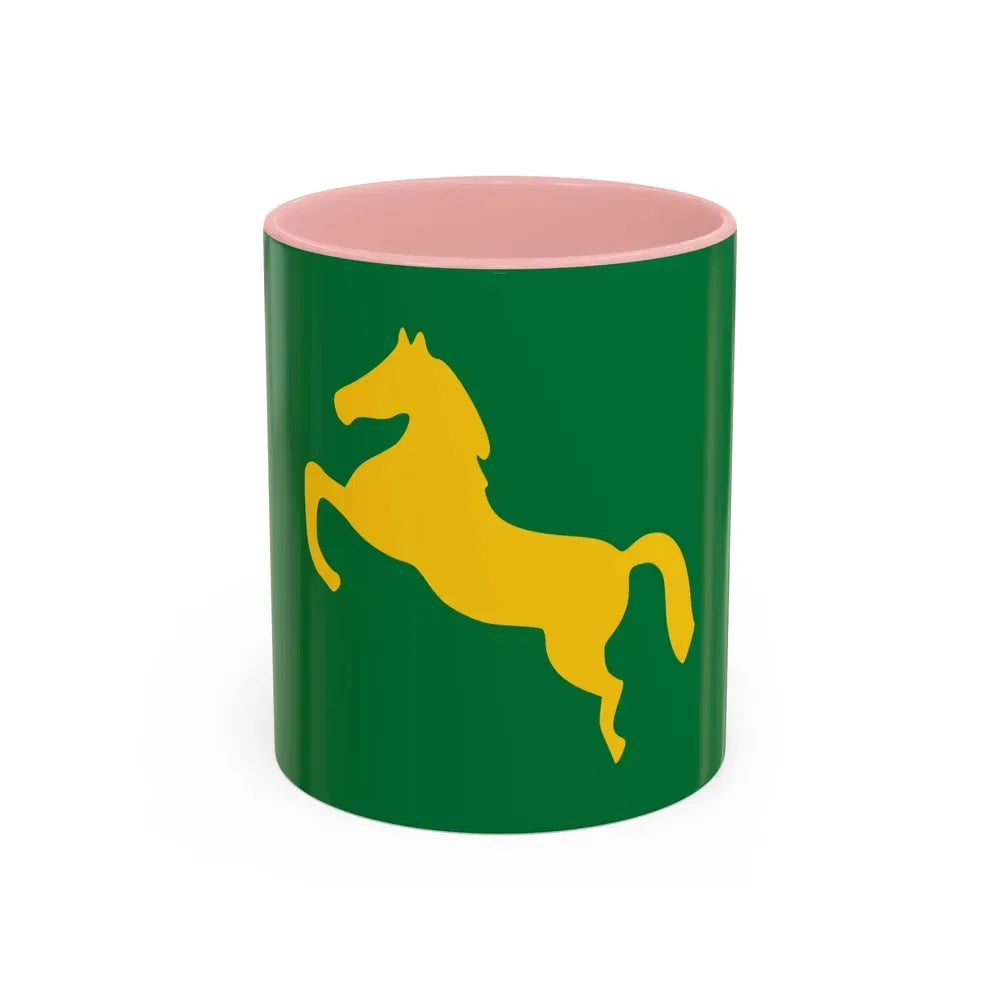 Flag of the Sharqia Governorate Egypt - Accent Coffee Mug 11oz Pink - Go Mug Yourself