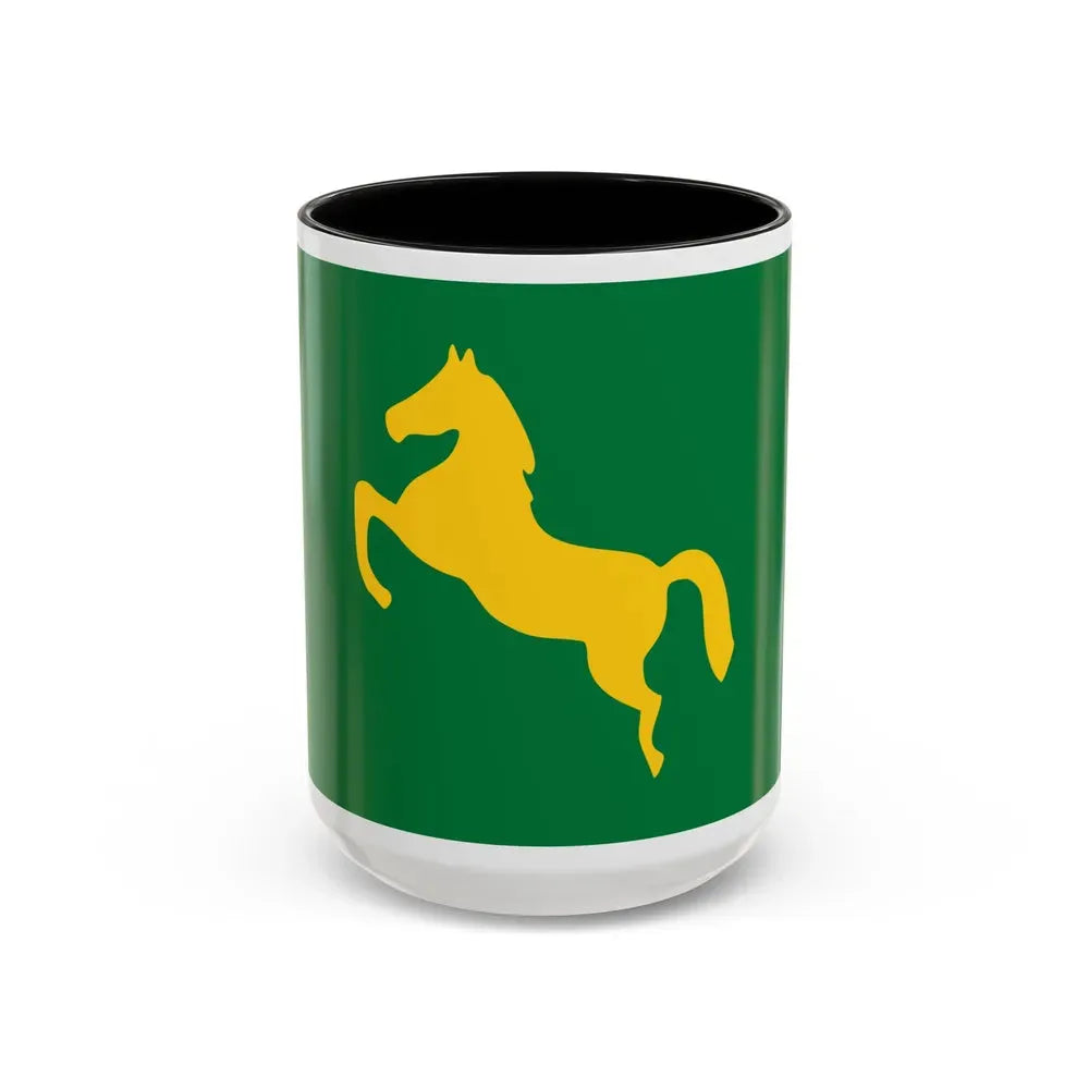 Flag of the Sharqia Governorate Egypt - Accent Coffee Mug 15oz Black - Go Mug Yourself