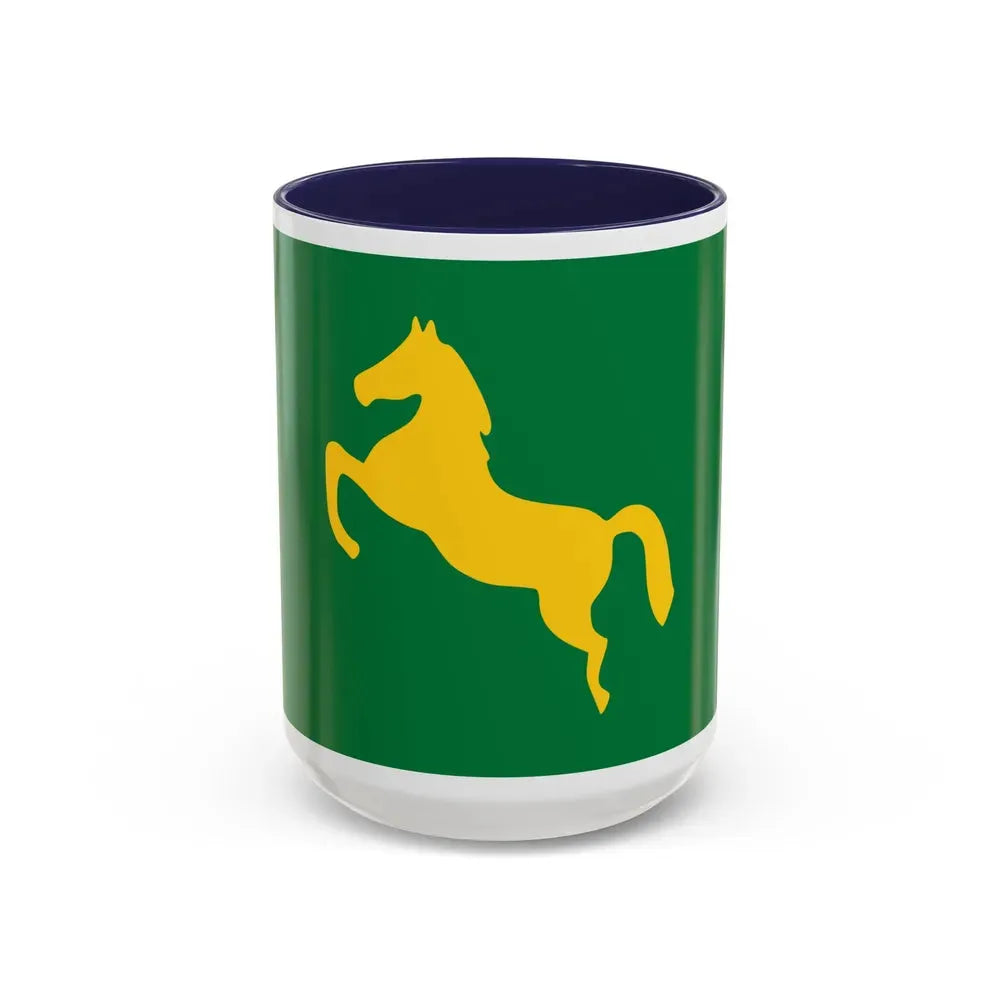 Flag of the Sharqia Governorate Egypt - Accent Coffee Mug 15oz Navy - Go Mug Yourself