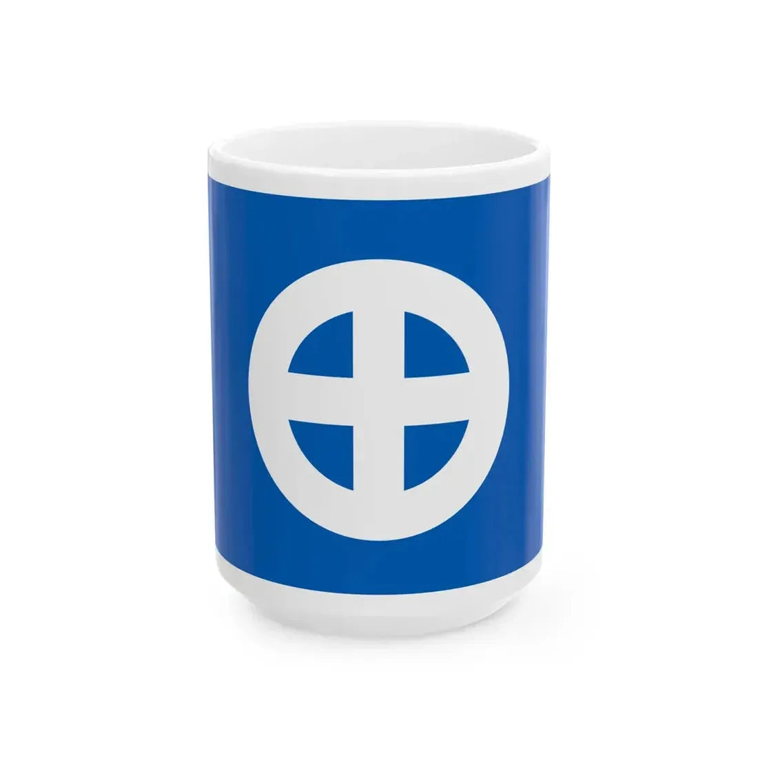 Flag of the Shimazu Lords of Kagoshima in Satsuma Province B (Japan) White Coffee Mug 15oz - Go Mug Yourself