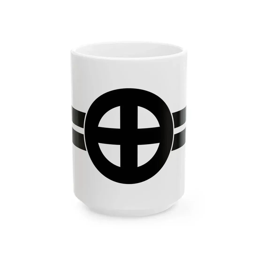 Flag of the Shimazu Lords of Kagoshima in Satsuma Province C (Japan) White Coffee Mug 15oz - Go Mug Yourself