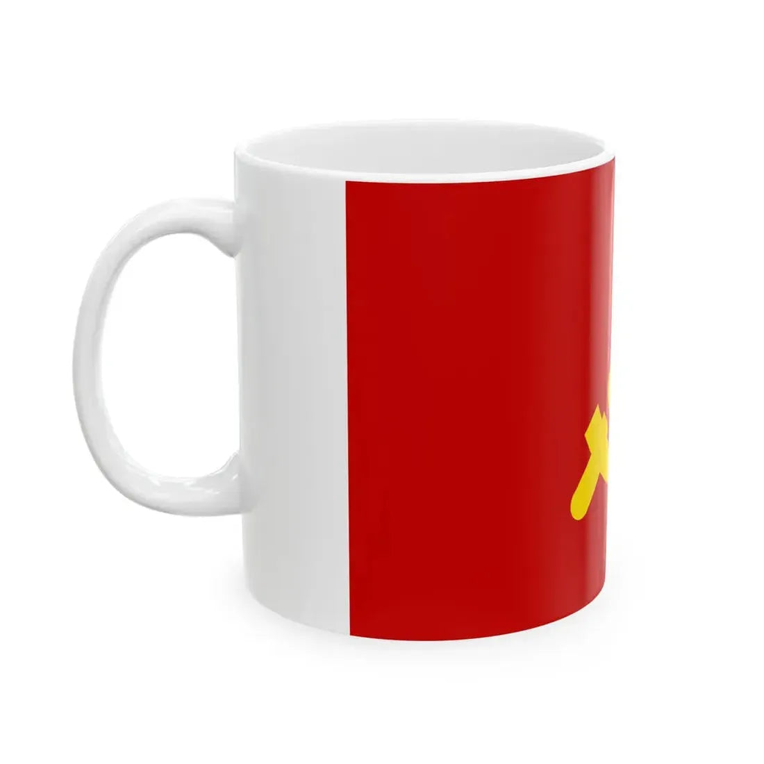 Flag of the Shining Path (Peru) White Coffee Mug - Go Mug Yourself