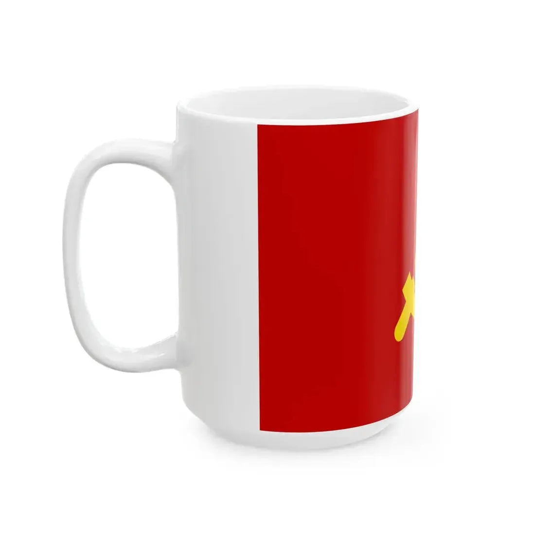 Flag of the Shining Path (Peru) White Coffee Mug - Go Mug Yourself