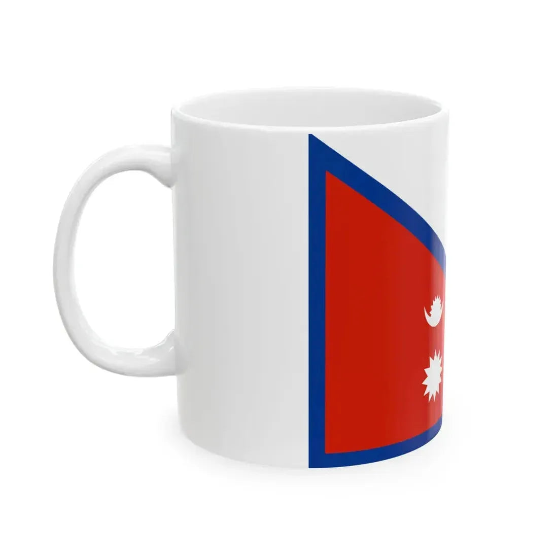 Flag of the Shree Bhawani Buksh Battalion (Nepal) White Coffee Mug - Go Mug Yourself