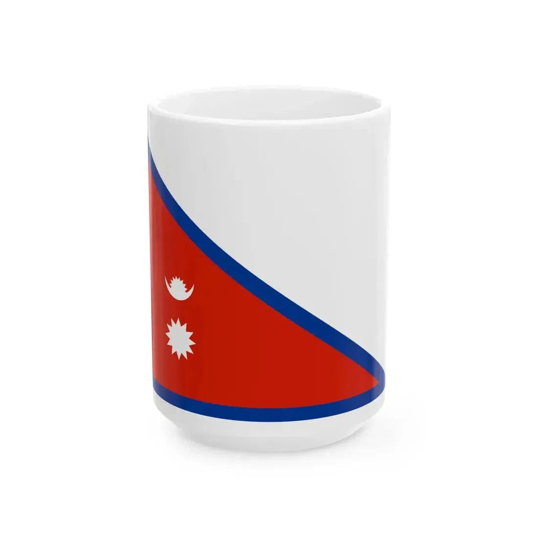 Flag of the Shree Jwala Dal Battalion (Nepal) White Coffee Mug 15oz - Go Mug Yourself