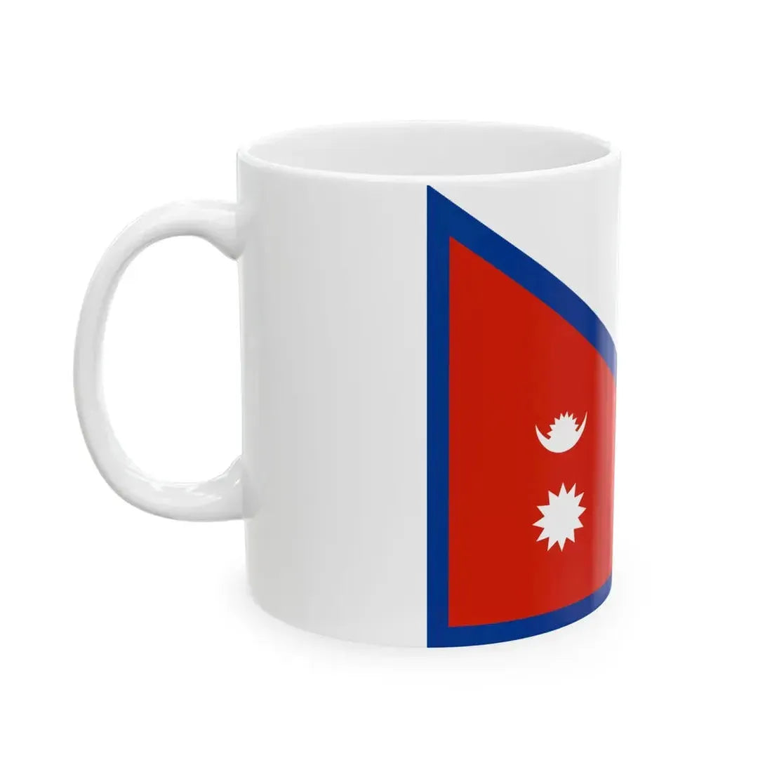 Flag of the Shree Jwala Dal Battalion (Nepal) White Coffee Mug - Go Mug Yourself