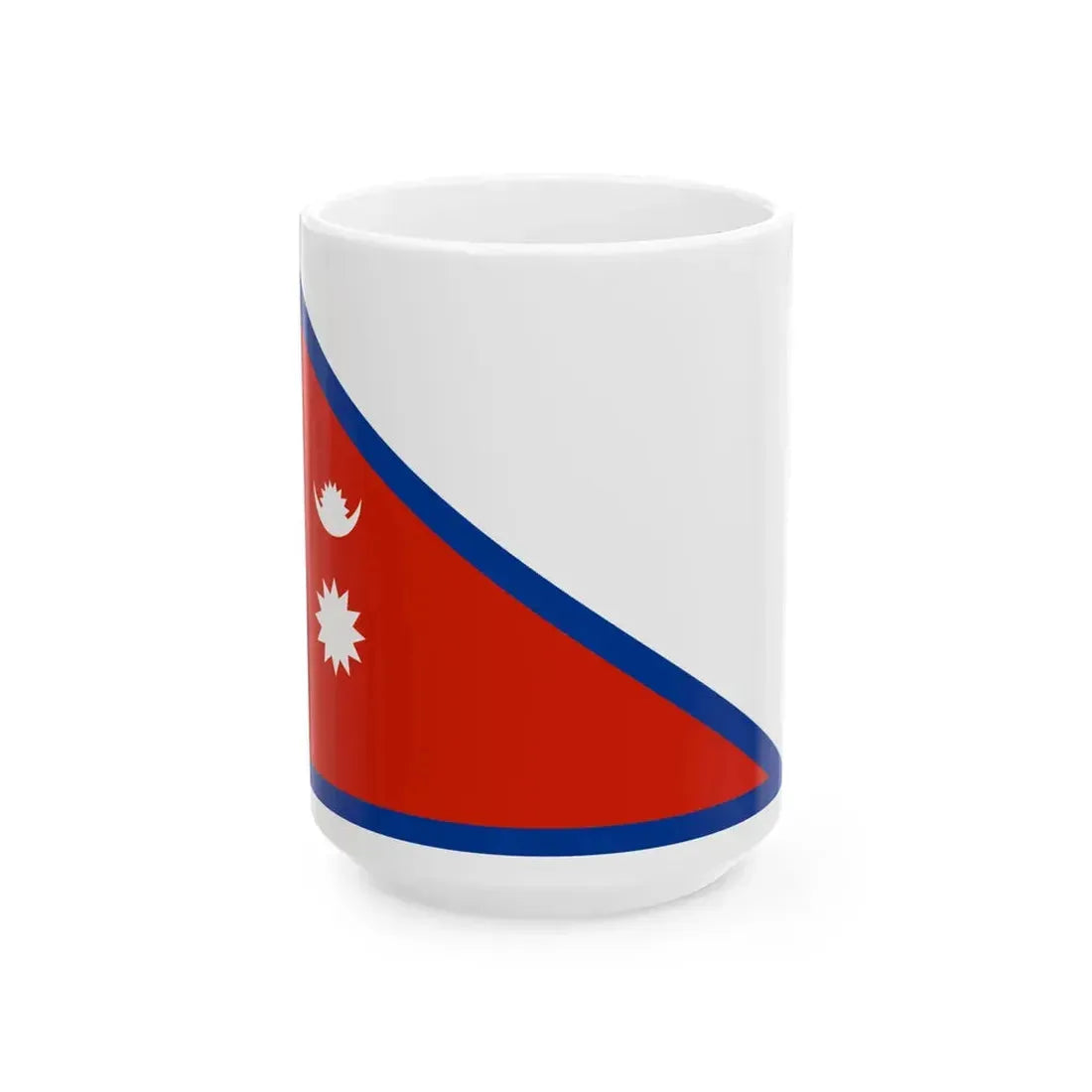 Flag of the Shree Tara Dal Battalion (Nepal) White Coffee Mug 15oz - Go Mug Yourself