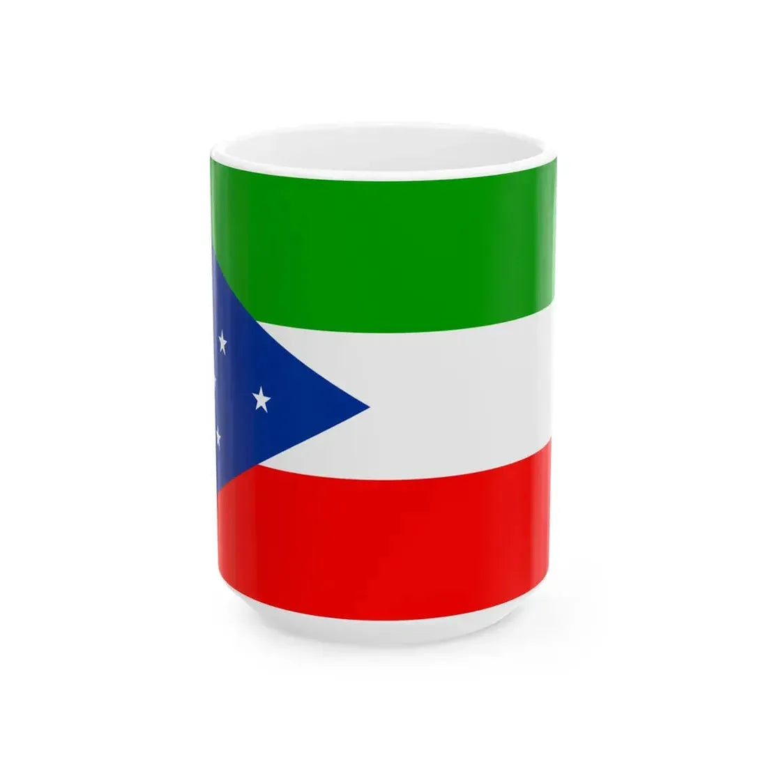 Flag of the Sidama Liberation Front (Ethiopia) White Coffee Mug 15oz - Go Mug Yourself