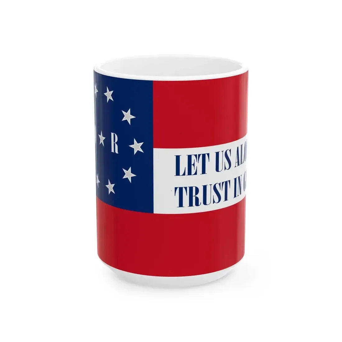 Flag of the Sixth Louisiana Regiment (United States) White Coffee Mug 15oz - Go Mug Yourself