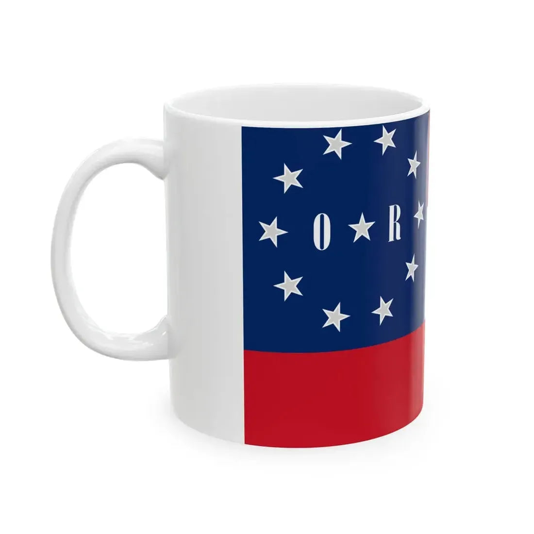 Flag of the Sixth Louisiana Regiment (United States) White Coffee Mug - Go Mug Yourself