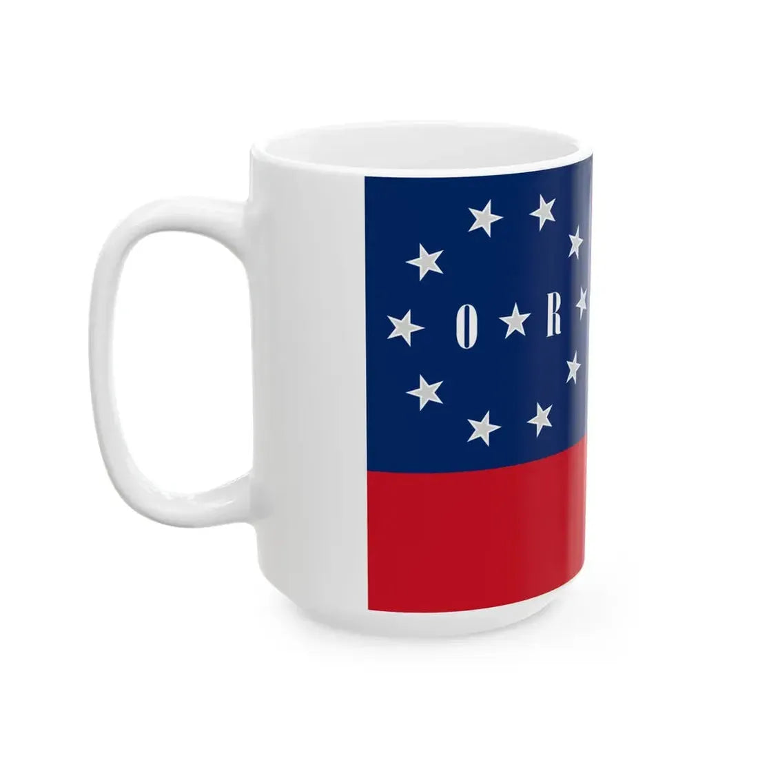 Flag of the Sixth Louisiana Regiment (United States) White Coffee Mug - Go Mug Yourself