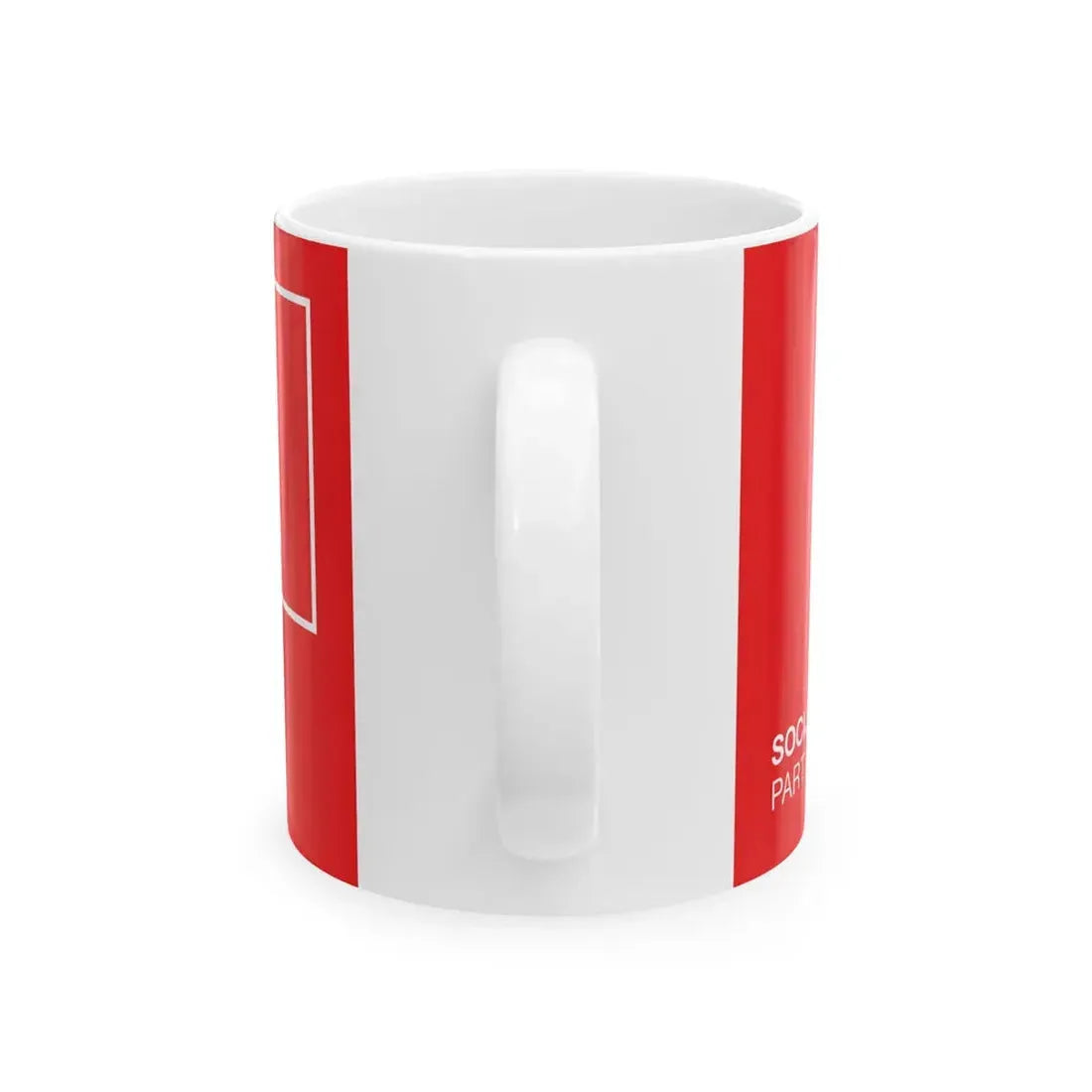 Flag of the Social Democratic Party of Croatia (Croatia) White Coffee Mug - Go Mug Yourself