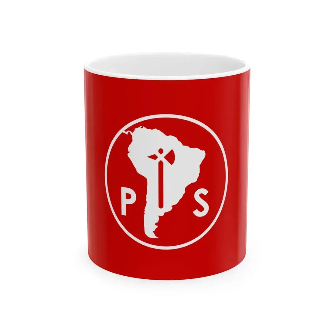 Flag of the Socialist Party of Chile (Chile) White Coffee Mug 11oz - Go Mug Yourself