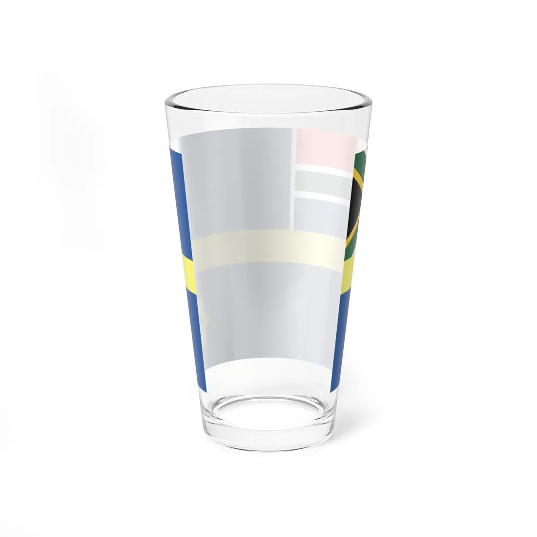 Flag of the South African Police Service (South Africa) Pint Glass 16oz - Go Mug Yourself
