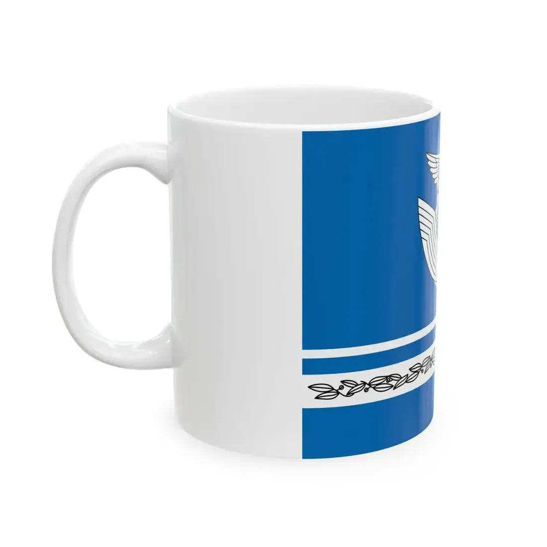 Flag of the Space Operations Squadron of JASDF (Japan) White Coffee Mug - Go Mug Yourself